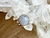 Anillo Ágata encaje celeste regulable