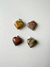 Corazones en jaspe Mokaita, 2 cm de ancho