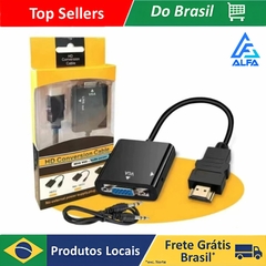 Conector do adaptador do cabo ALFA, HDMI Para Vga, SY P2