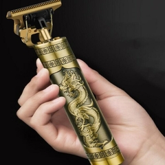 Máquina de cortar cabelo barbeiro profissional dragão elétrico bateria recarr - comprar online