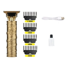 Máquina de cortar cabelo barbeiro profissional dragão elétrico bateria recarr - comprar online
