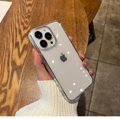 Capa de telefone macia transparente para iPhone, capa protetora à prova de choq