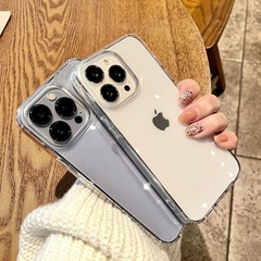 Capa de telefone macia transparente para iPhone, capa protetora à prova de choq