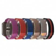 Pulseira de metal milanesa para Apple Watch, relógio inteligente, IWO x8 Max, 3 - loja online