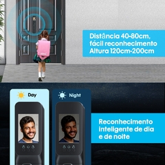 Novo 3d biométrico impressão digital fechadura da porta de segurança senha in - Multimarcas