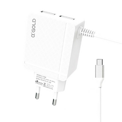 Kit Carregador De Celular Turbo Usb Com Cabo Carga Rápido Tipo C