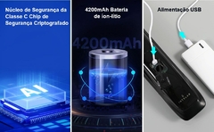Imagem do Novo 3d biométrico impressão digital fechadura da porta de segurança senha in