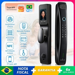 Novo 3d biométrico impressão digital fechadura da porta de segurança senha in - comprar online