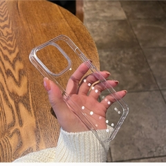 Capa de telefone macia transparente para iPhone, capa protetora à prova de choq