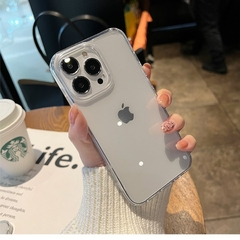 Capa de telefone macia transparente para iPhone, capa protetora à prova de choq