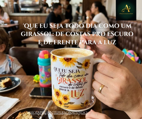 Caneca tema Girassol
