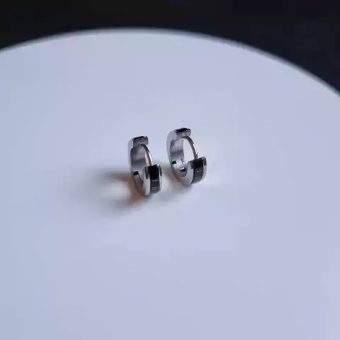 BRINCO AÇO INOX ARGOLA NÚMEROS ROMANOS 12MM