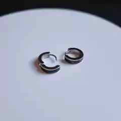 BRINCO AÇO INOX ARGOLA NÚMEROS ROMANOS 12MM - Bia & Rô Semijoias