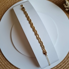 PULSEIRA FITA 3MM TRANÇADA 22CM na internet