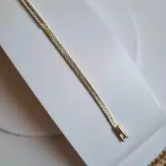 PULSEIRA FITA ZIRCÔNIAS RETANGULARES 18CM na internet