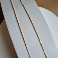 COLAR FÉ C/ZIRCÔNIAS 48CM - Bia & Rô Semijoias