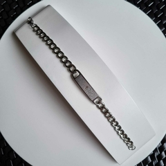 PULSEIRA MASCULINA PLACA PAI NOSSO
