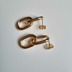 BRINCO OVAL DOIS ELOS - Bia & Rô Semijoias