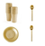 Kit Festa Aniversario Dourado Copos Pratos Garfo