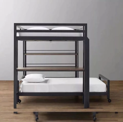 Cama Aérea 2 Plazas Escritorio Y Biblioteca Industrial - comprar online