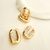 Brinco Argola Banhado a Ouro 18k Oval