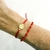 Pulseira São Bento no Fio de Seda Vermelho - Rafaela Viviani Semijoias