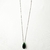 Colar Gota Esmeralda Ródio Negro