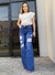Calça wide leg com destroyed - comprar online