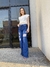 Calça wide leg com destroyed - Stunning Denim