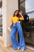 Calça wide leg jeans na internet