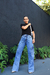 T-shirt preta gola alta - Stunning Denim
