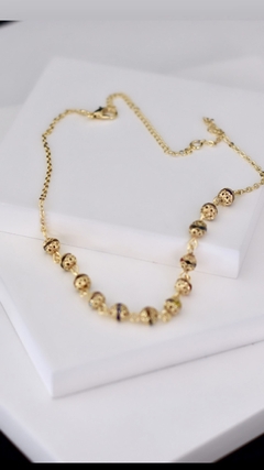 Choker de Bolinha Portuguesa colorida - comprar online