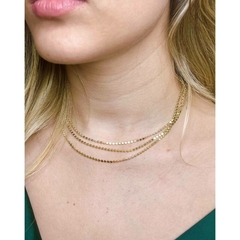 Colar Choker Bolinhas Achatadas - comprar online