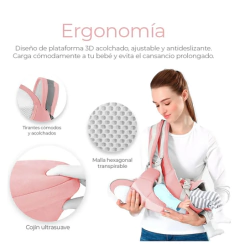 Cangurera Portabebé Mochila Multifuncional Con Asiento Bebé - comprar en línea