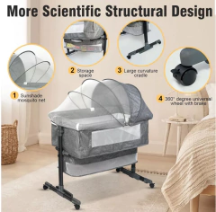Colecho Cuna Multifuncional Corral Con Colchón Mosquitera - comprar en línea