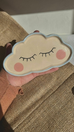 Plato nube celeste - la margarita blanca