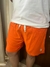 Short Linho Básico Laranja Forte Boske