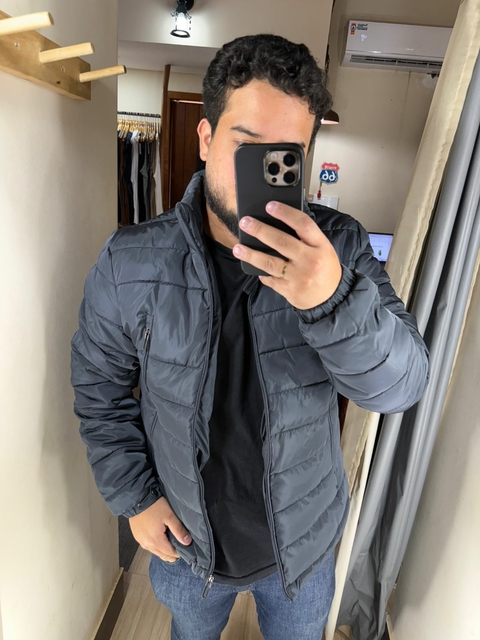 Jaqueta Puffer Baixa Azul Marinho Zune