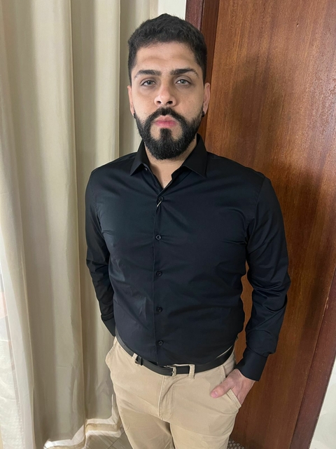 Social Preto Manga Longa Fio 60 Arrow