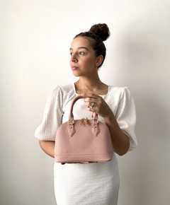 Bolsa Feminina estruturada - Juliana- Rosa - loja online