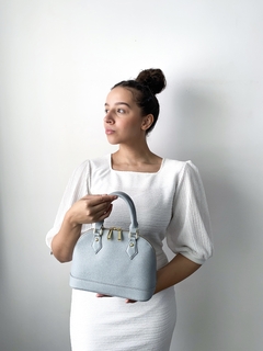 Bolsa Feminina estruturada - Juliana- Azul - loja online