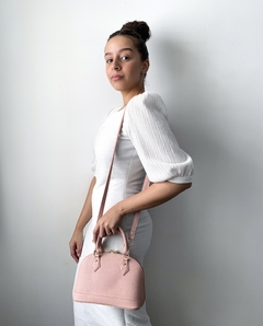 Bolsa Feminina estruturada - Juliana- Rosa