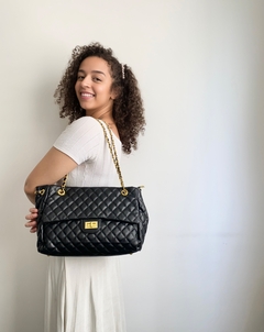 Bolsa Feminina matelassê - Cecília - Preta