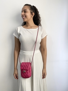 Bolsa celular - Poli - Rosa Pink - loja online