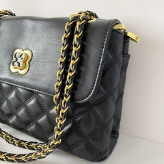 Bolsa Feminina estruturada matelassê - Jade - Preto - comprar online