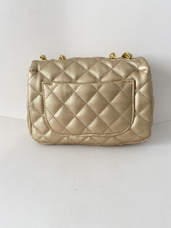 Bolsa Feminina estruturada matelassê - Bella - Dourado na internet