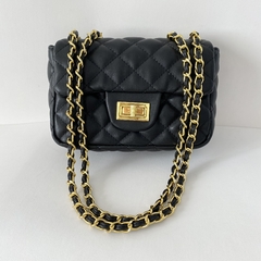 Bolsa Feminina estruturada matelassê - Bella - Preta