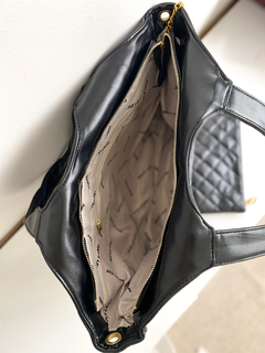 Bolsa Feminina matelassê - Poliana - Preta - Tayne Tavana