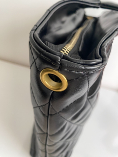 Bolsa Feminina matelassê - Poliana - Preta - loja online