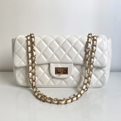 Bolsa Feminina estruturada matelassê - Andrielly - Off white
